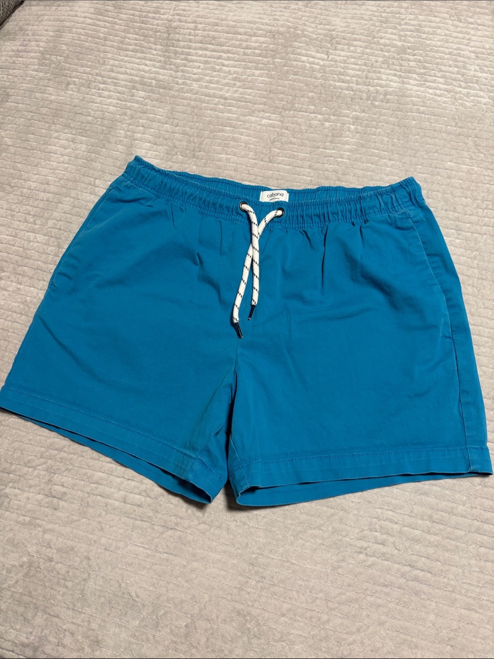 Men's Teal Swim Shorts with Drawstring